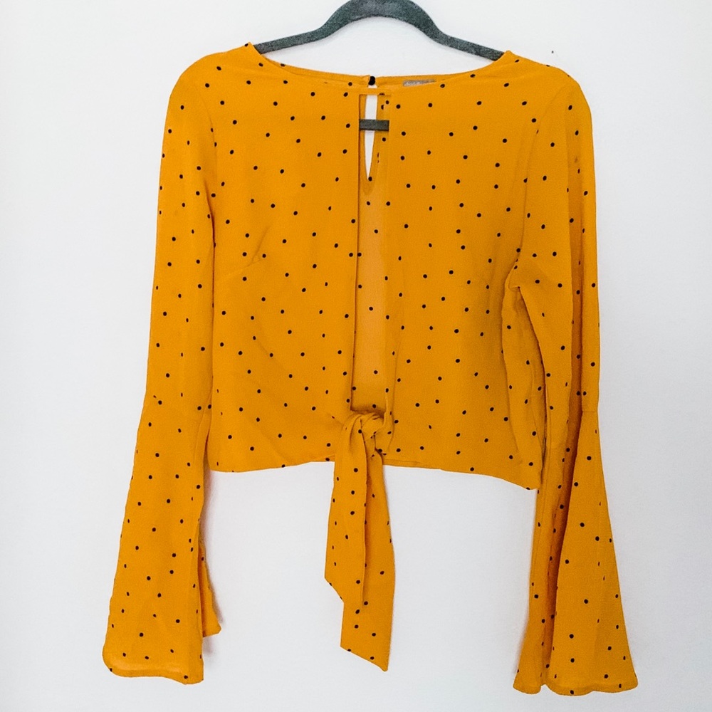 charlotte russe tie front blouse